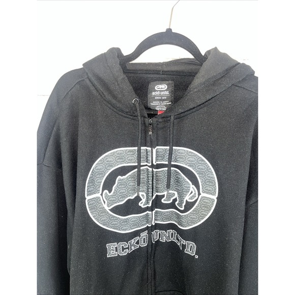 Ecko Unltd. Men's Vintage Full Zip Y2K Skater Hip Hop Hoodie Size 3XL - Picture 3 of 10